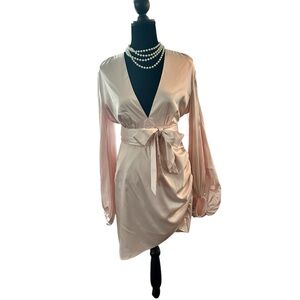 Fashion Nova formal wrap dress